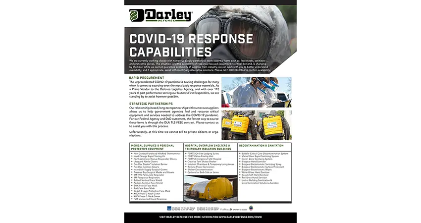 Darley Defense COVID-19 Response Capabilities