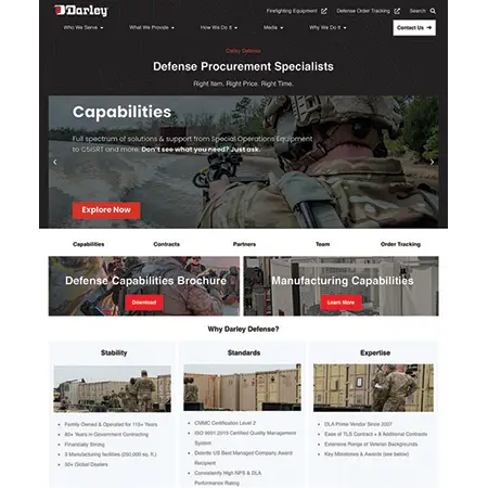 Defense Landing Page