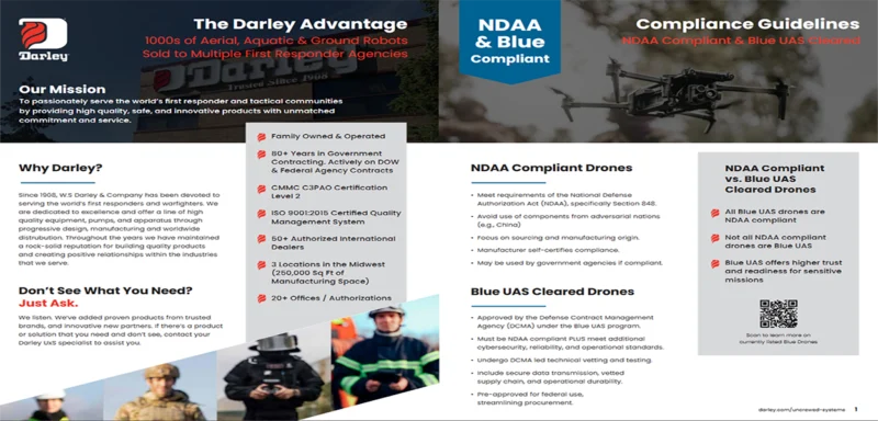 Darley Capabilities unmanned systems and partners brochure