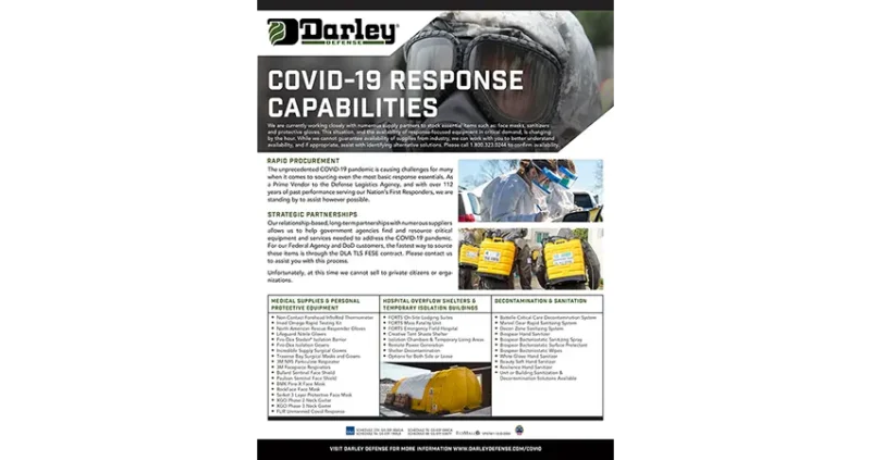 Darley Defense COVID-19 Response Capabilities