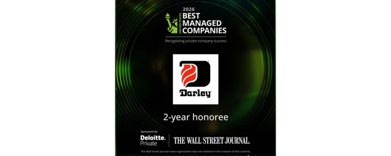 Darley Earns U.S. Best Managed-Company-Honor-for-Second Consecutive-Year